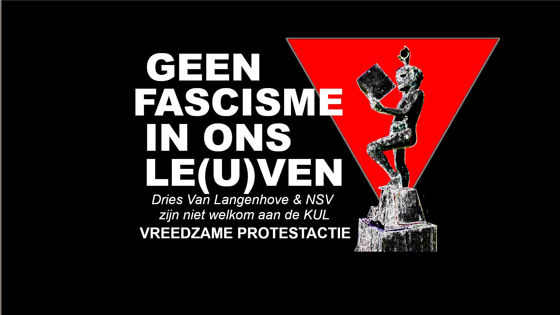 Leuven: betoging tegen meeting Van Langenhove