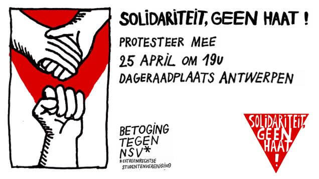 Solidariteit, geen haat. Betoging tegen extreemrechtse NSV